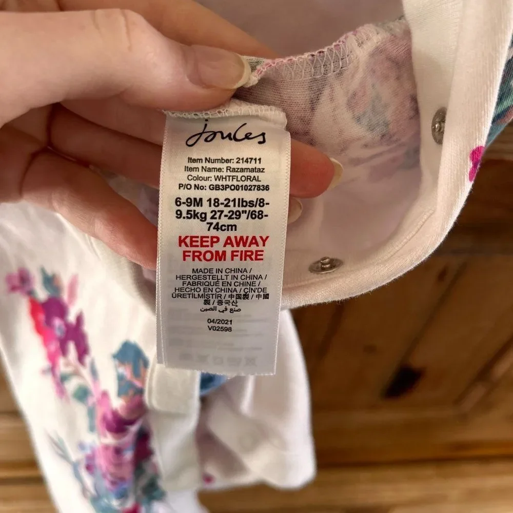 Joules brand size